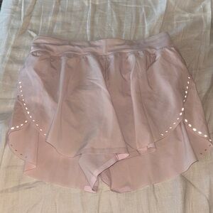Lululemon find your pace baby pink shorts